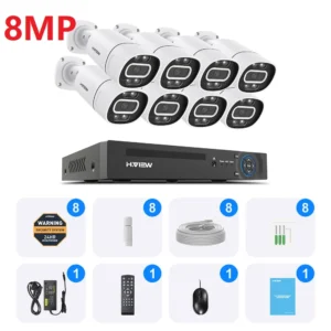 H.View 4K 5Mp 8Mp Security Camera System