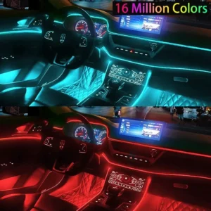 LED Car Interior Strip Lights W/ APP Remote Control