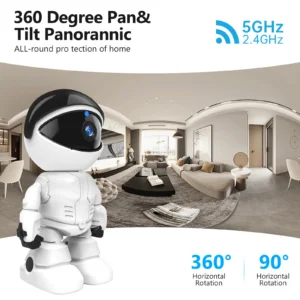 Robot Camera Wifi Indoor Home Security Camera