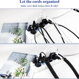 Braided Cable Sleeve Wire Protector for Desk, PC or TV
