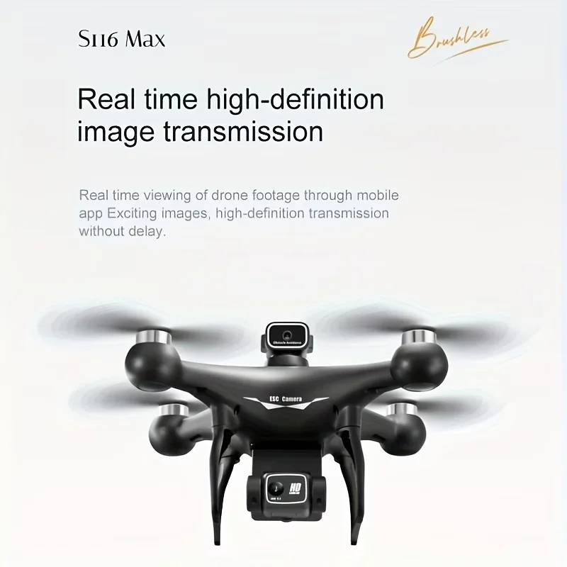 Built-in Electric Adjustable Camera Adjustable to 90° with LED Nightlight Drone - Image 2